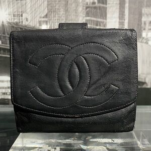 Authentic CHANEL Timeless CC Logo Wallet